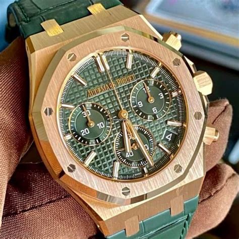 new audemars piguet green|audemars piguet royal oak weight.